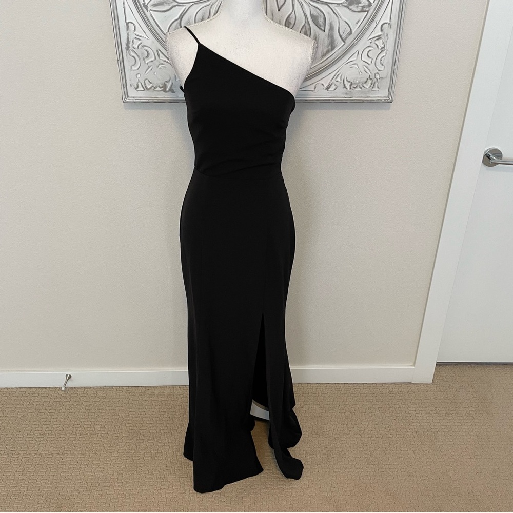 AMSALE Sloan Black Gown, Size 2 - Picture 4 of 13